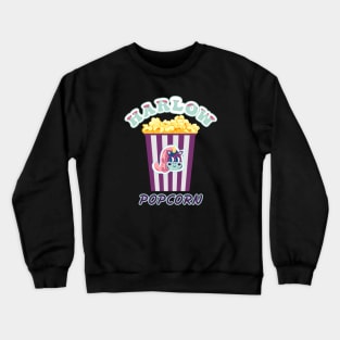 Harlow And Popcorn Funny Popcorn The Pony Crewneck Sweatshirt